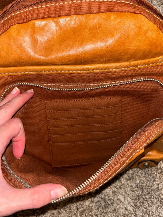 Vintage Fossil Mini Leather Backpack main image 7